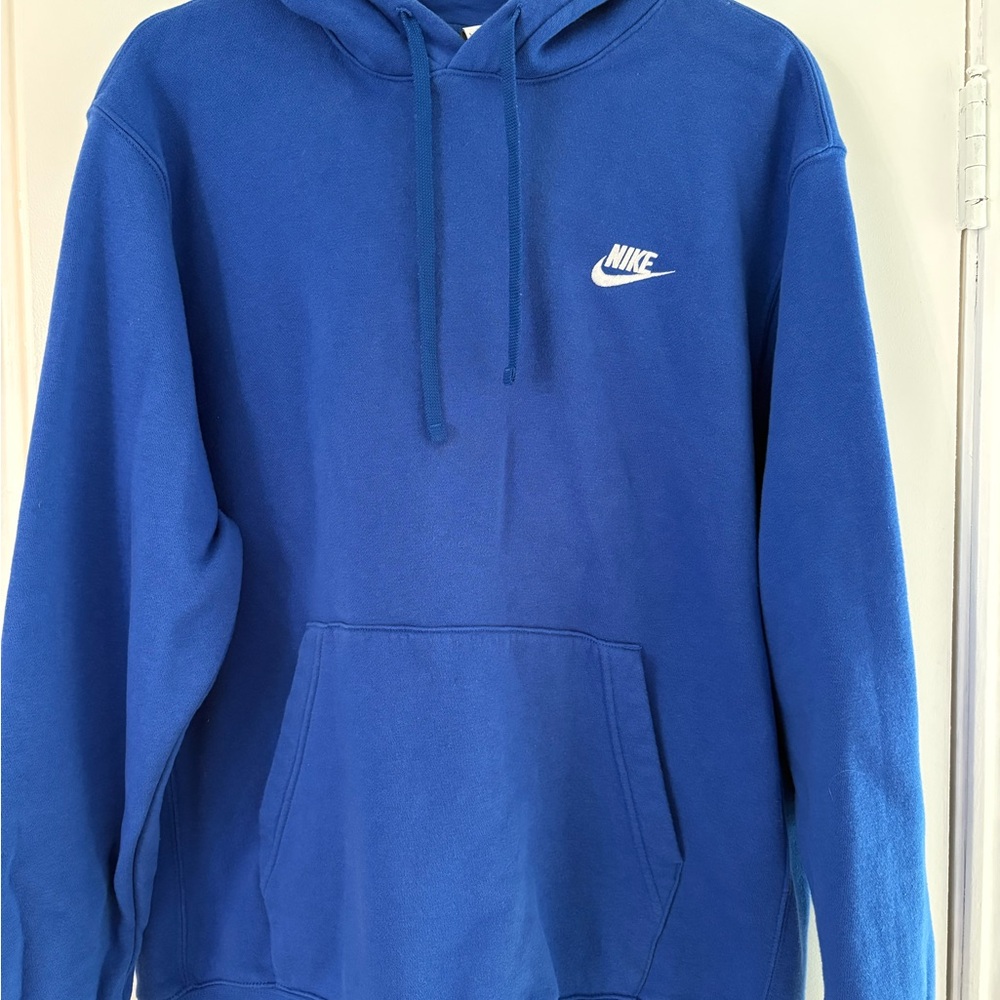 Nike Men's Royal Blue Pullover Hoodie